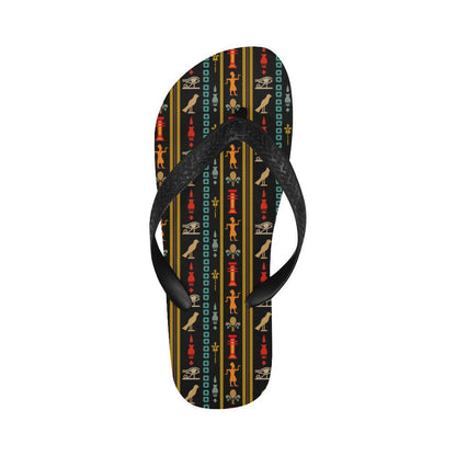 Eye of Horus Egypt Style Pattern Flip Flops-JTAMIGO.COM