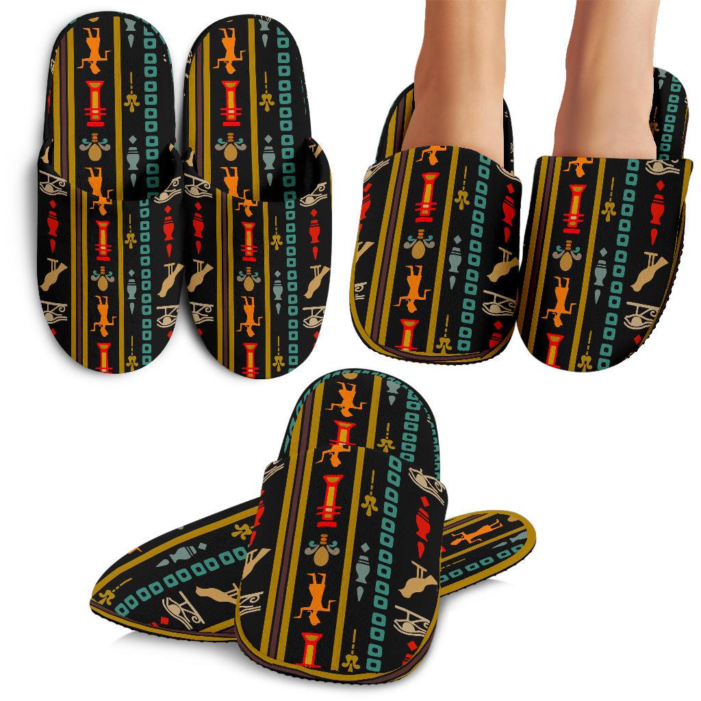 Eye of Horus Egypt Style Pattern House Slippers - JTAMIGO