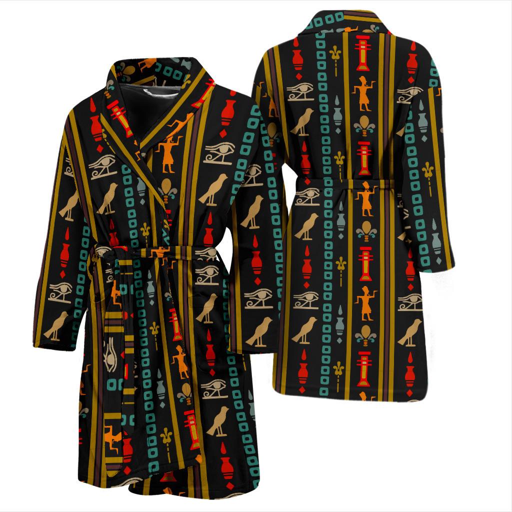 Eye of Horus Egypt Style Pattern Men Bath Robe-JTAMIGO.COM