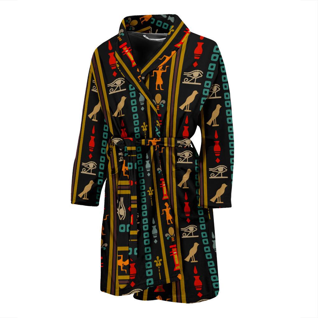 Eye of Horus Egypt Style Pattern Men Bath Robe-JTAMIGO.COM