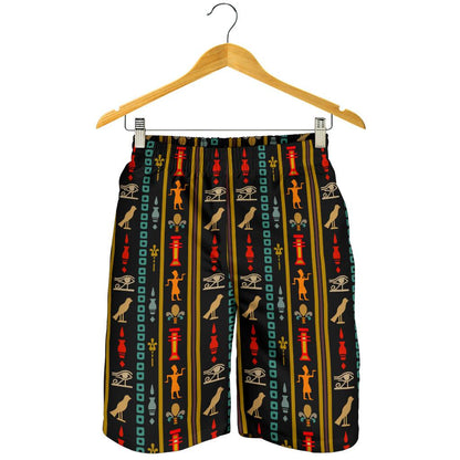 Eye of Horus Egypt Style Pattern Mens Shorts-JTAMIGO.COM