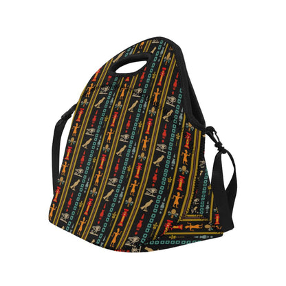 Eye of Horus Egypt Style Pattern Neoprene Lunch Bag (Model 1669)(Large)-JTAMIGO.COM