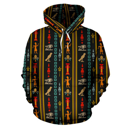Eye of Horus Egypt Style Pattern Pullover Hoodie