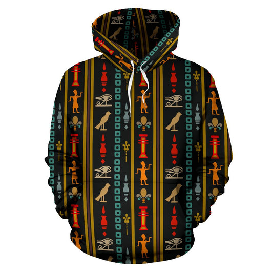 Eye of Horus Egypt Style Pattern Pullover Hoodie