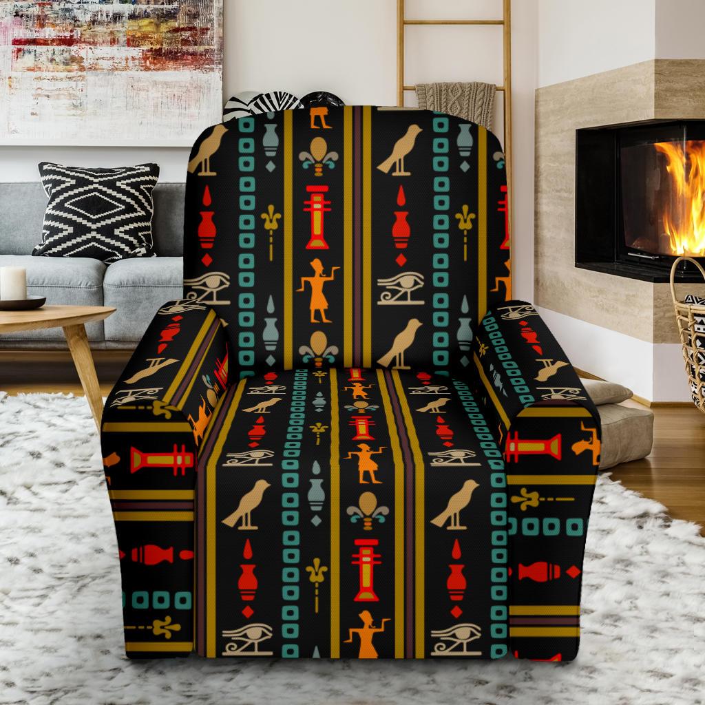 Eye of Horus Egypt Style Pattern Single Sofa Slipcover -JTAMIGO.COM