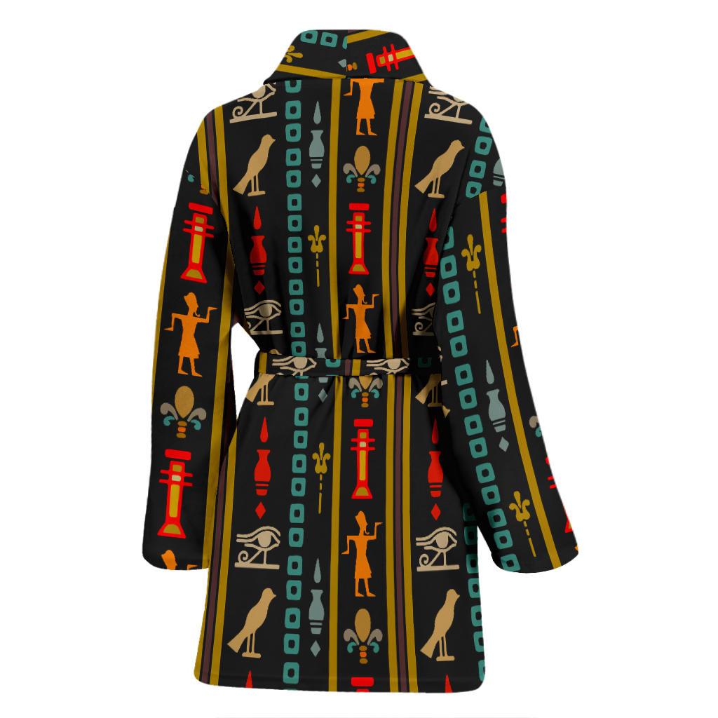 Eye of Horus Egypt Style Pattern Women Bath Robe-JTAMIGO.COM