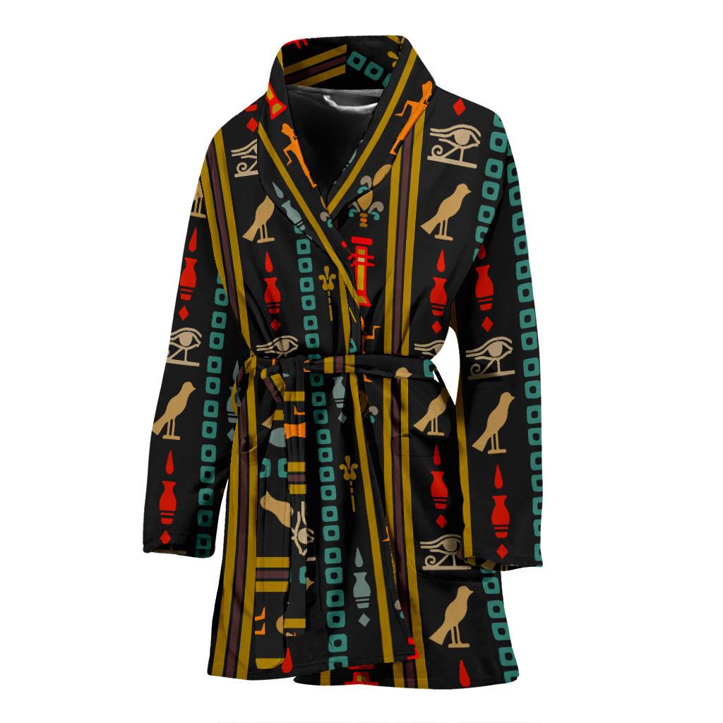 Eye of Horus Egypt Style Pattern Women Bath Robe-JTAMIGO.COM