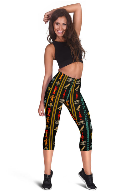 Eye of Horus Egypt Style Pattern Women Capris