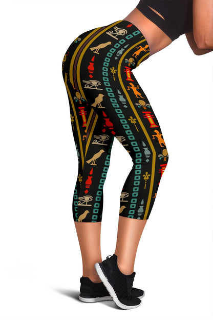 Eye of Horus Egypt Style Pattern Women Capris