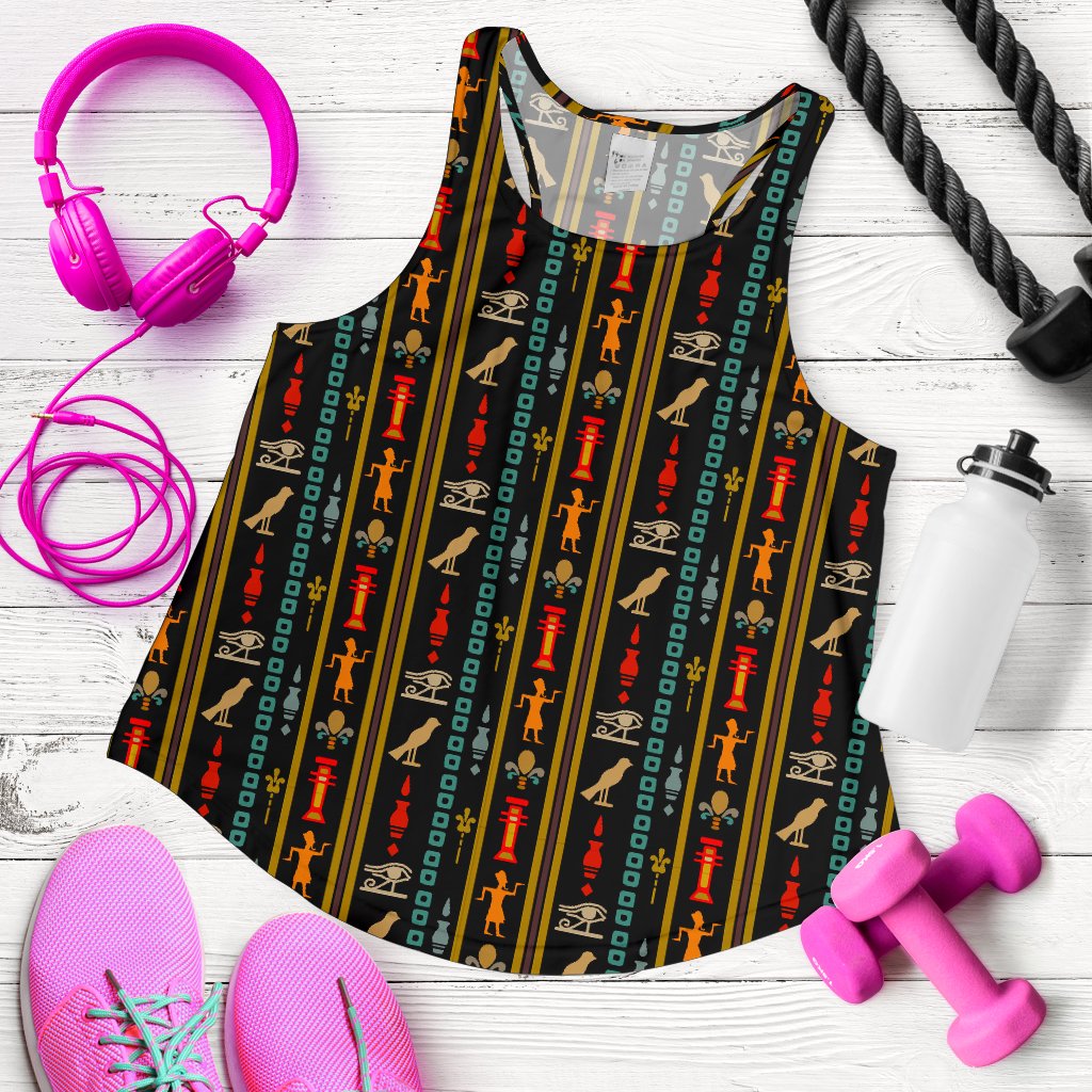 Eye of Horus Egypt Style Pattern Women Racerback Tank Top
