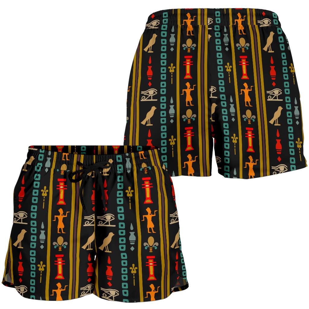 Eye of Horus Egypt Style Pattern Women Shorts-JTAMIGO.COM