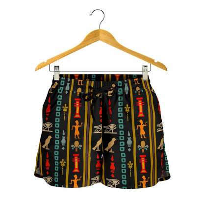 Eye of Horus Egypt Style Pattern Women Shorts-JTAMIGO.COM