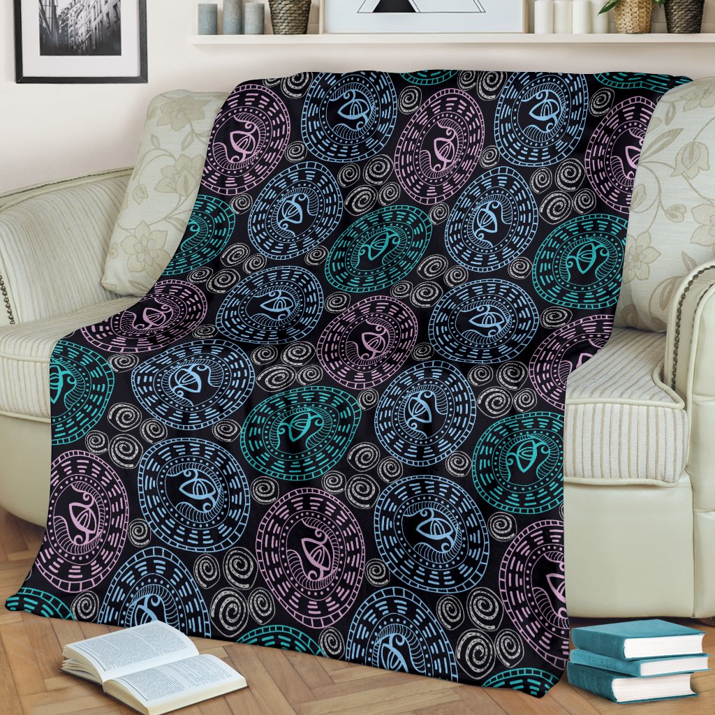 Eye Of Horus Ethnic Pattern Fleece Blanket