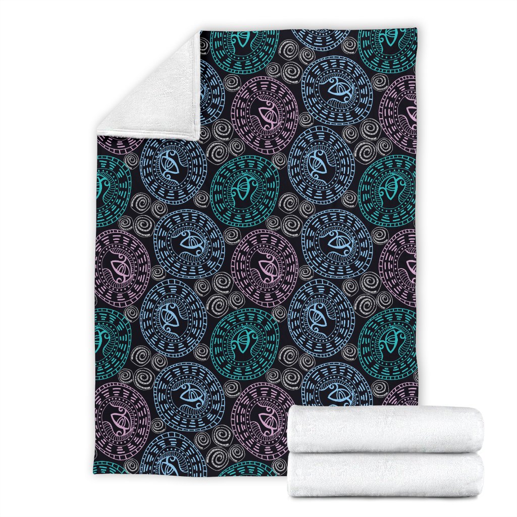 Eye Of Horus Ethnic Pattern Fleece Blanket