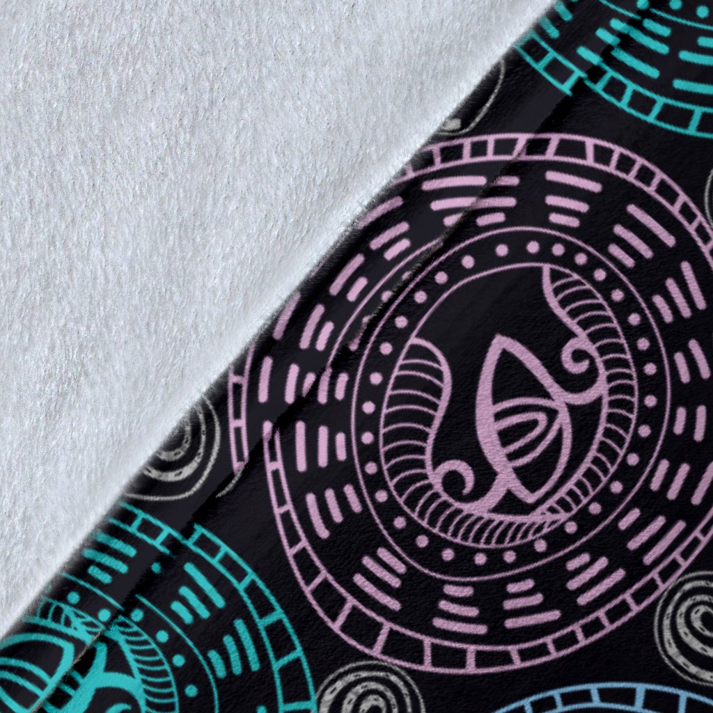 Eye Of Horus Ethnic Pattern Fleece Blanket