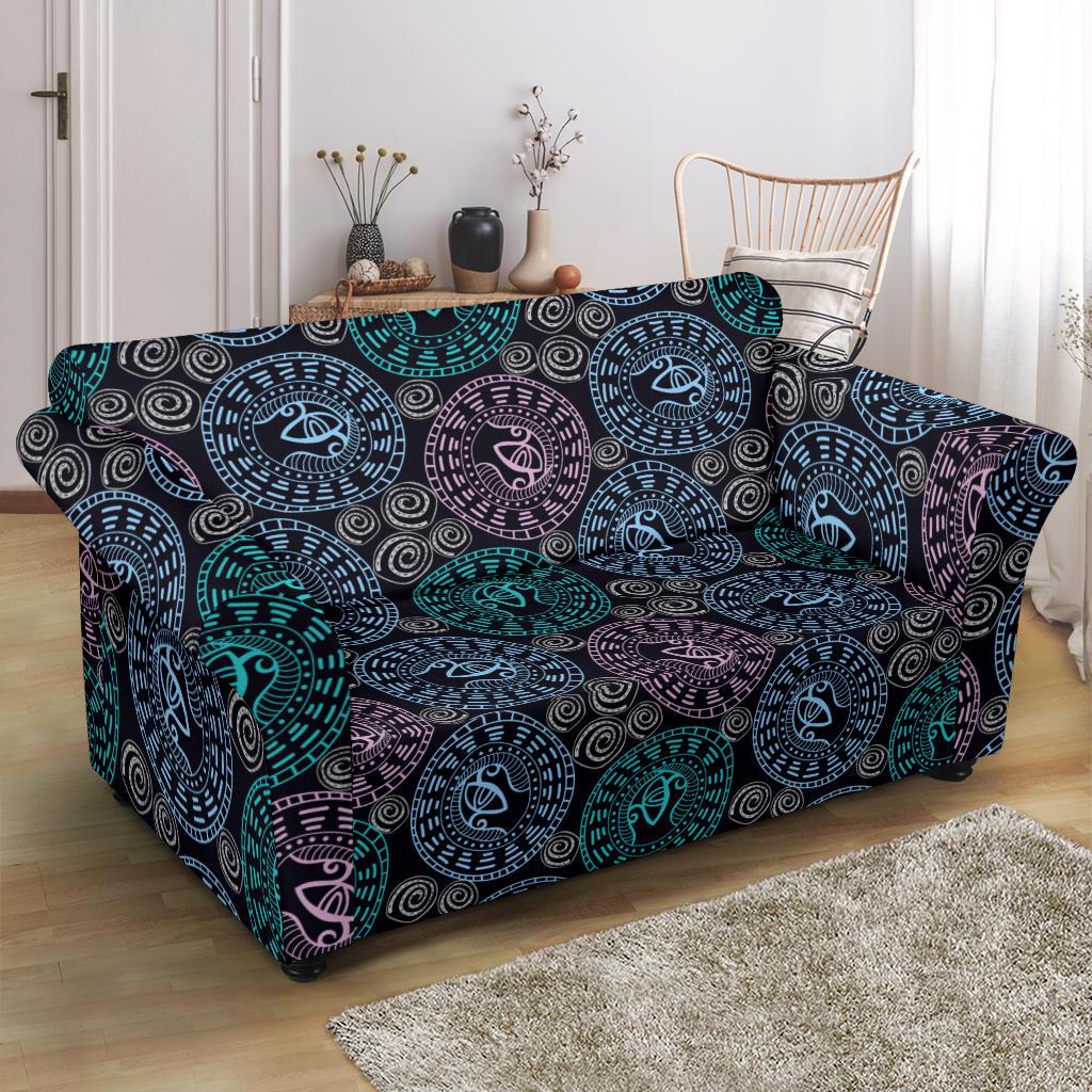 Eye of Horus Ethnic Pattern Loveseat Slipcover-JTAMIGO.COM