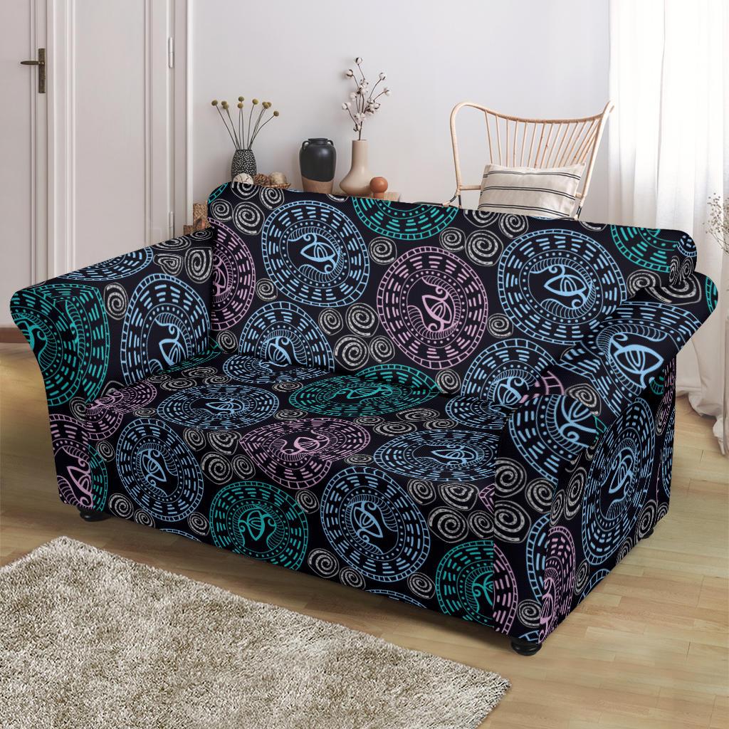 Eye of Horus Ethnic Pattern Loveseat Slipcover-JTAMIGO.COM