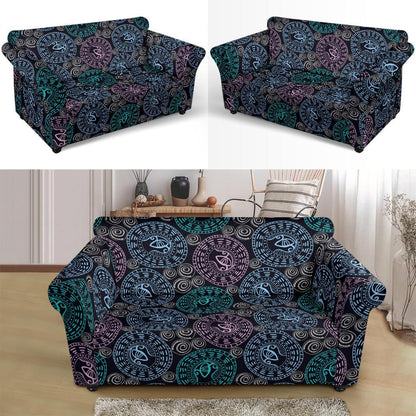 Eye of Horus Ethnic Pattern Loveseat Slipcover-JTAMIGO.COM