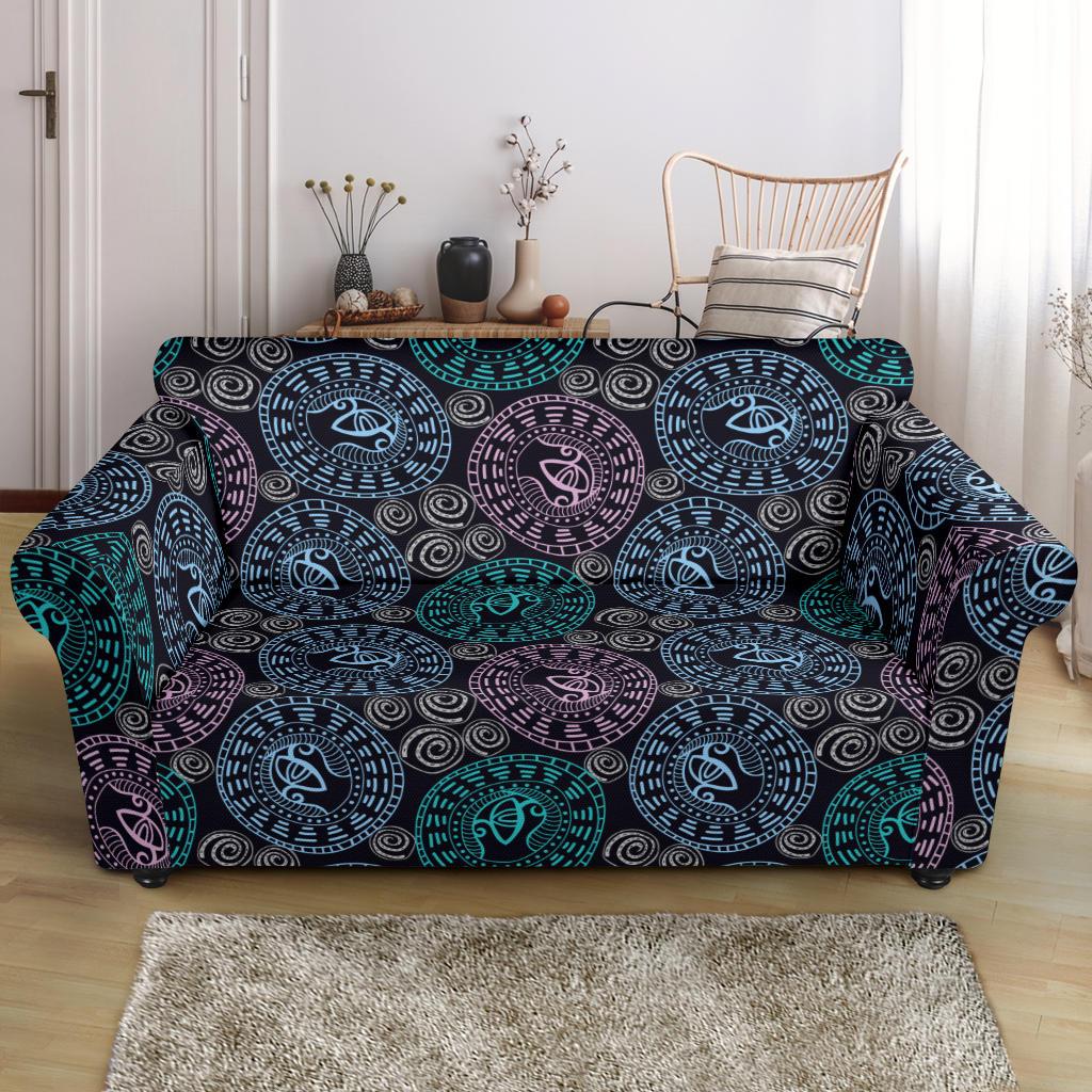 Eye of Horus Ethnic Pattern Loveseat Slipcover-JTAMIGO.COM