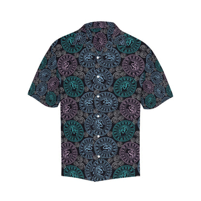 Eye of Horus Ethnic Pattern Men Aloha Hawaiian Shirt