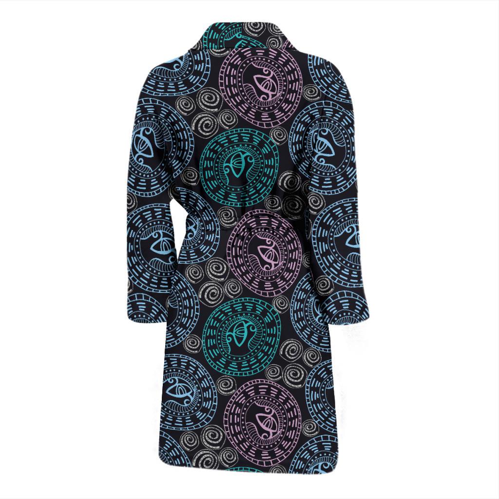 Eye of Horus Ethnic Pattern Men Bath Robe-JTAMIGO.COM