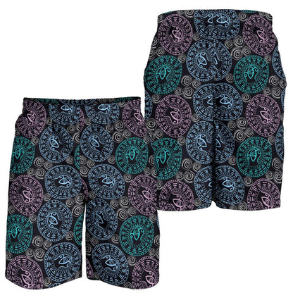 Eye of Horus Ethnic Pattern Mens Shorts-JTAMIGO.COM