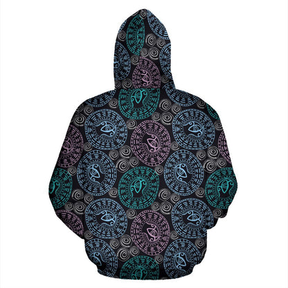 Eye of Horus Ethnic Pattern Pullover Hoodie