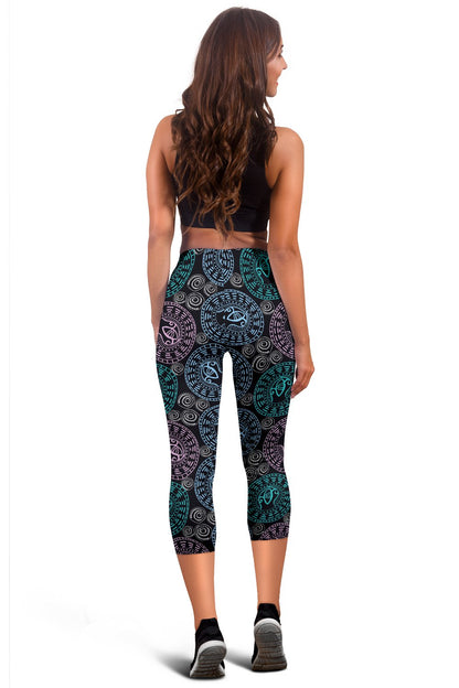 Eye of Horus Ethnic Pattern Women Capris
