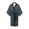 Eye of Horus Ethnic Pattern Women Short Kimono Robe