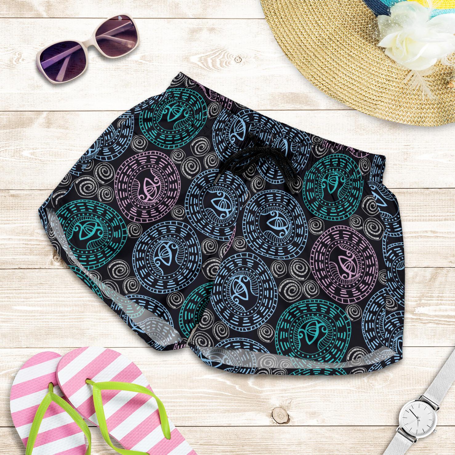 Eye of Horus Ethnic Pattern Women Shorts-JTAMIGO.COM