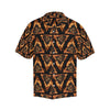 Eye of Horus in Flame Print Men Aloha Hawaiian Shirt