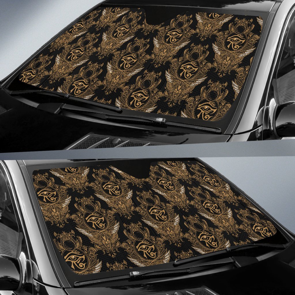 Eye of Horus Mandala Style Car Sun Shade For Windshield