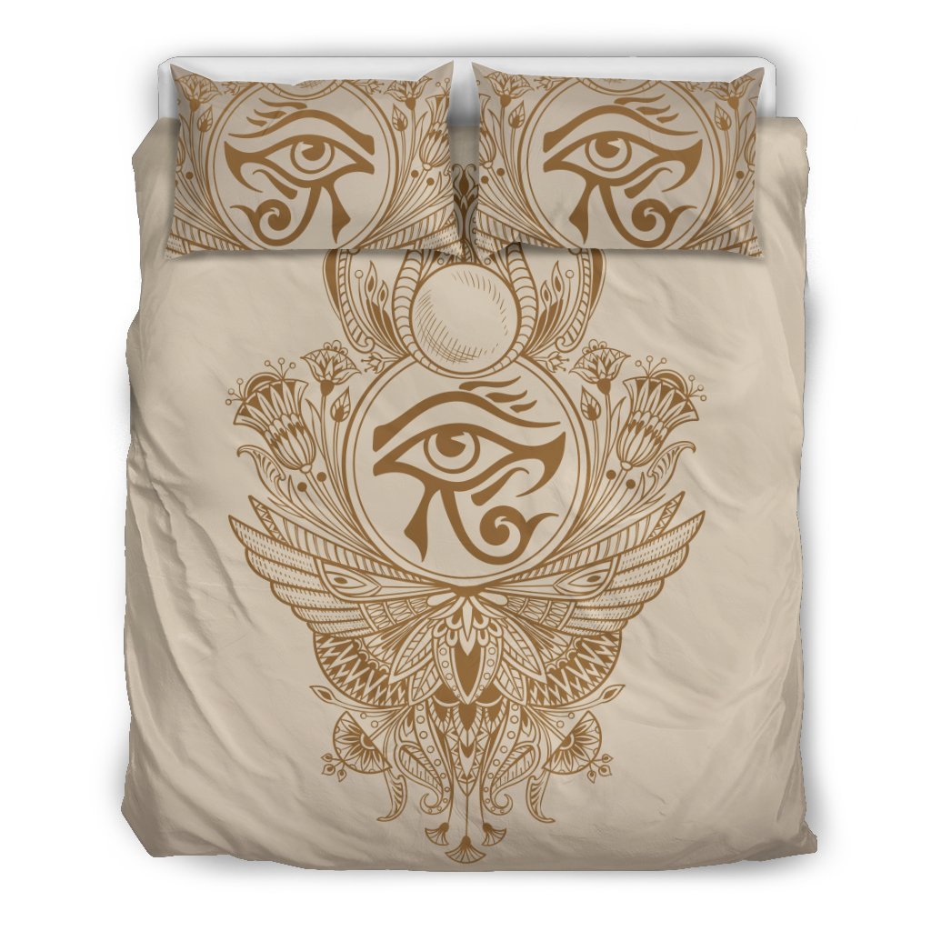 Eye Of Horus Mandala Style Duvet Cover Bedding Set
