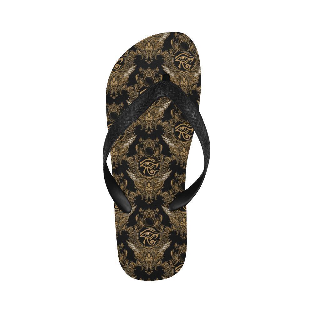 Eye of Horus Mandala Style Flip Flops-JTAMIGO.COM