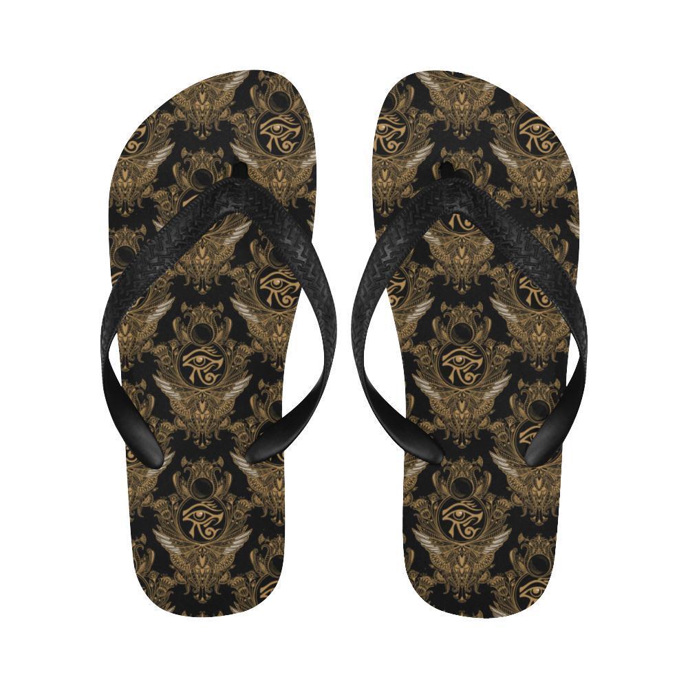 Eye of Horus Mandala Style Flip Flops-JTAMIGO.COM