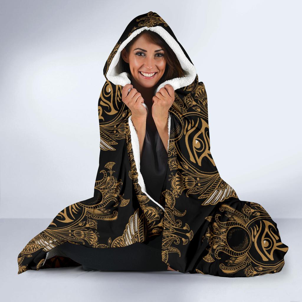 Eye of Horus Mandala Style Hooded Blanket-JTAMIGO.COM