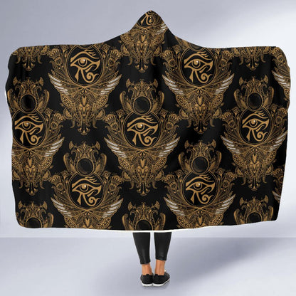 Eye of Horus Mandala Style Hooded Blanket-JTAMIGO.COM