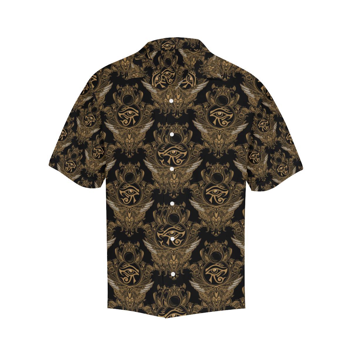 Eye of Horus Mandala Style Men Aloha Hawaiian Shirt