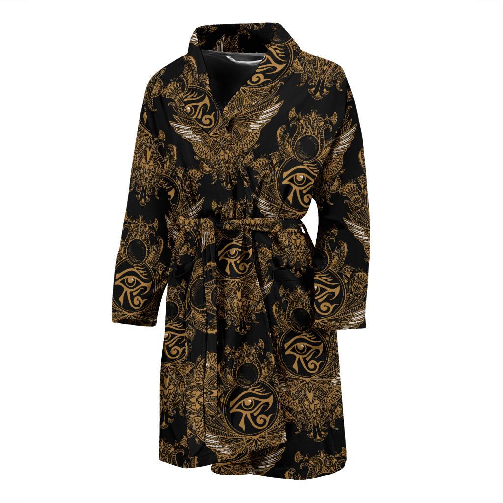 Eye of Horus Mandala Style Men Bath Robe-JTAMIGO.COM