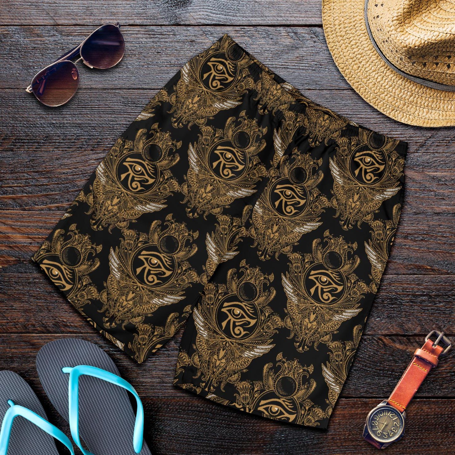 Eye of Horus Mandala Style Mens Shorts-JTAMIGO.COM