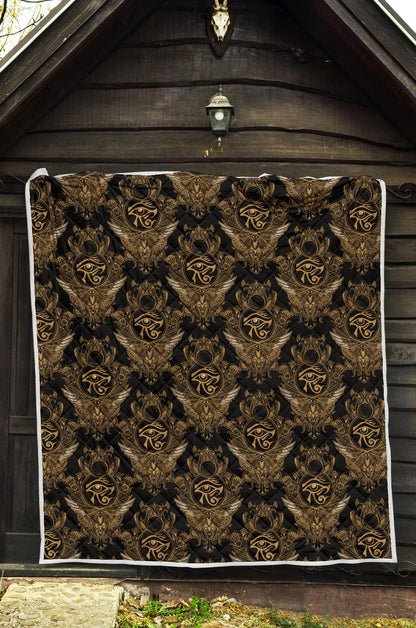 Eye of Horus Mandala Style Premium Quilt-JTAMIGO.COM