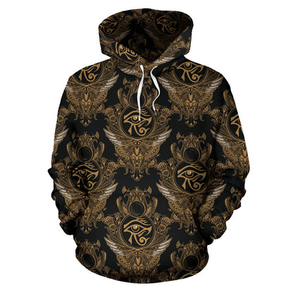 Eye of Horus Mandala Style Pullover Hoodie