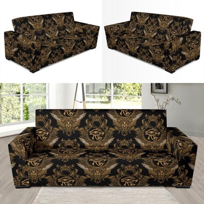 Eye of Horus Mandala Style Sofa Slipcover-JTAMIGO.COM
