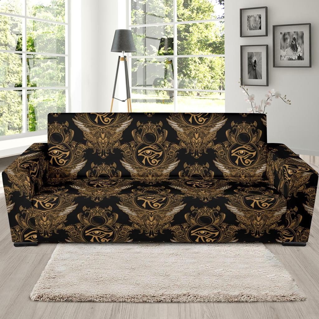 Eye of Horus Mandala Style Sofa Slipcover-JTAMIGO.COM