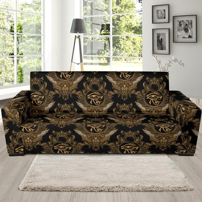 Eye of Horus Mandala Style Sofa Slipcover-JTAMIGO.COM