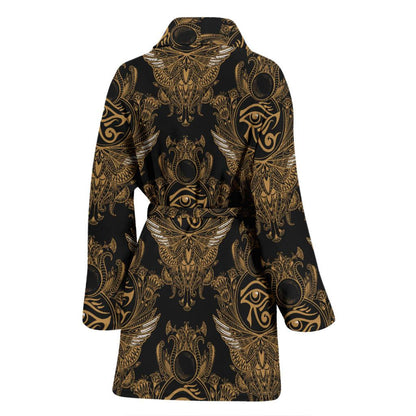 Eye of Horus Mandala Style Women Bath Robe-JTAMIGO.COM