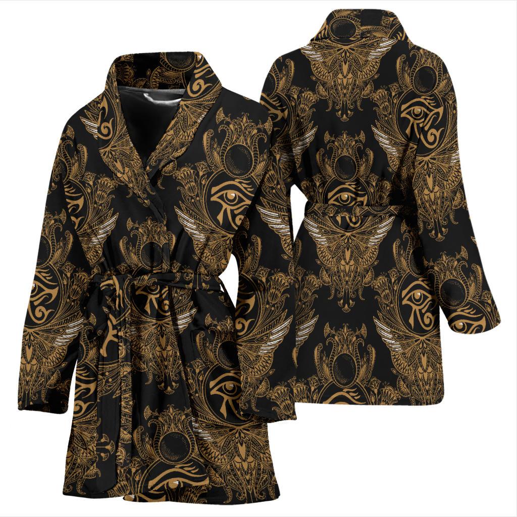 Eye of Horus Mandala Style Women Bath Robe-JTAMIGO.COM