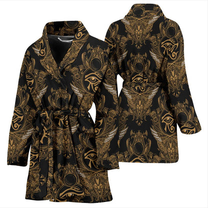 Eye of Horus Mandala Style Women Bath Robe-JTAMIGO.COM
