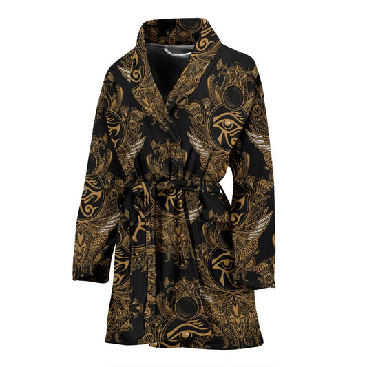 Eye of Horus Mandala Style Women Bath Robe-JTAMIGO.COM