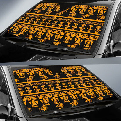 Eye of Horus Tribal Egypt Pattern Car Sun Shade For Windshield